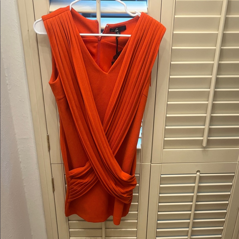 C. Luce Orange Mini Dress